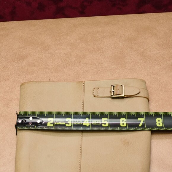 Korks Wmn Karelyn Distress Cream Wide Calf Faux Leather Block Heel Boots 6.5 - Picture 6 of 8